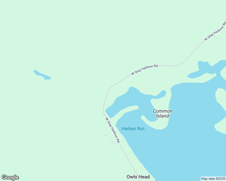 map of restaurants, bars, coffee shops, grocery stores, and more near 2381 West Ship Harbour Road in Lake Charlotte