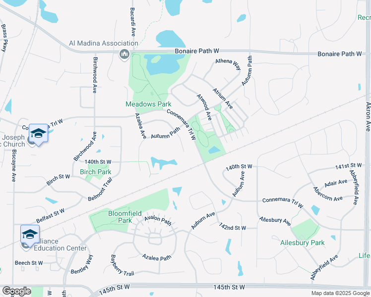 map of restaurants, bars, coffee shops, grocery stores, and more near 13914 Autumn Wood Court in Rosemount