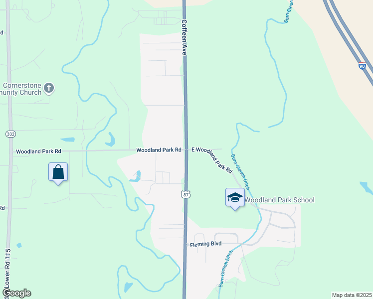 map of restaurants, bars, coffee shops, grocery stores, and more near 4563 Coffeen Avenue in Sheridan