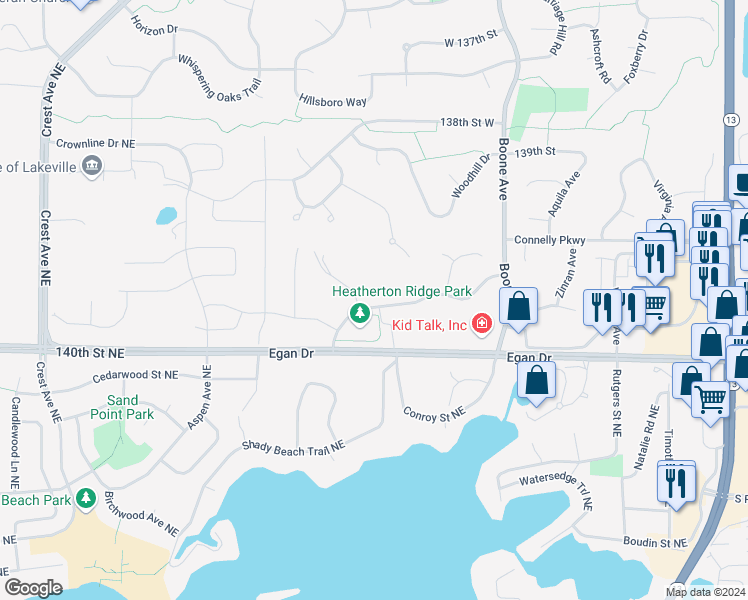 map of restaurants, bars, coffee shops, grocery stores, and more near 9038 Heatherton Ridge Drive in Savage