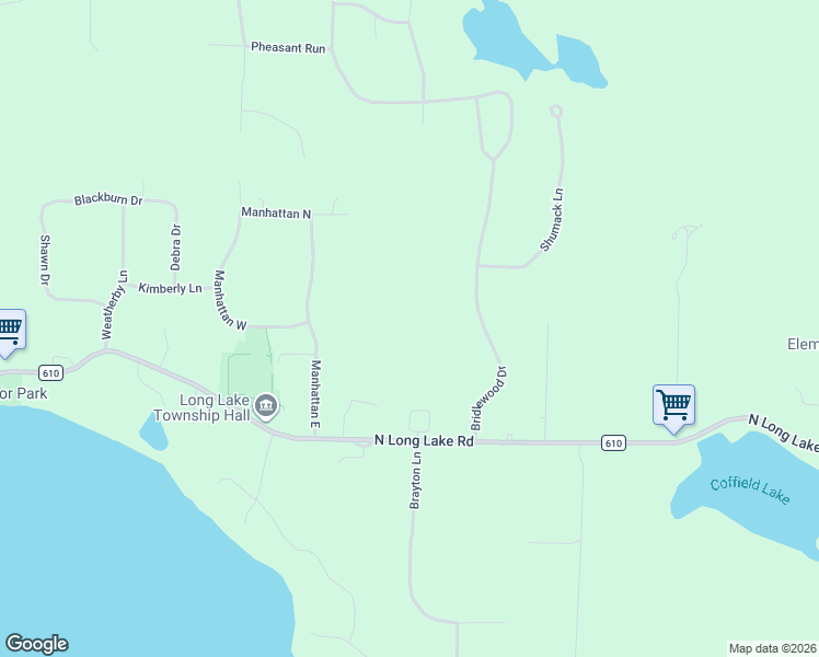 map of restaurants, bars, coffee shops, grocery stores, and more near 4249 Bridlewood Drive in Traverse City