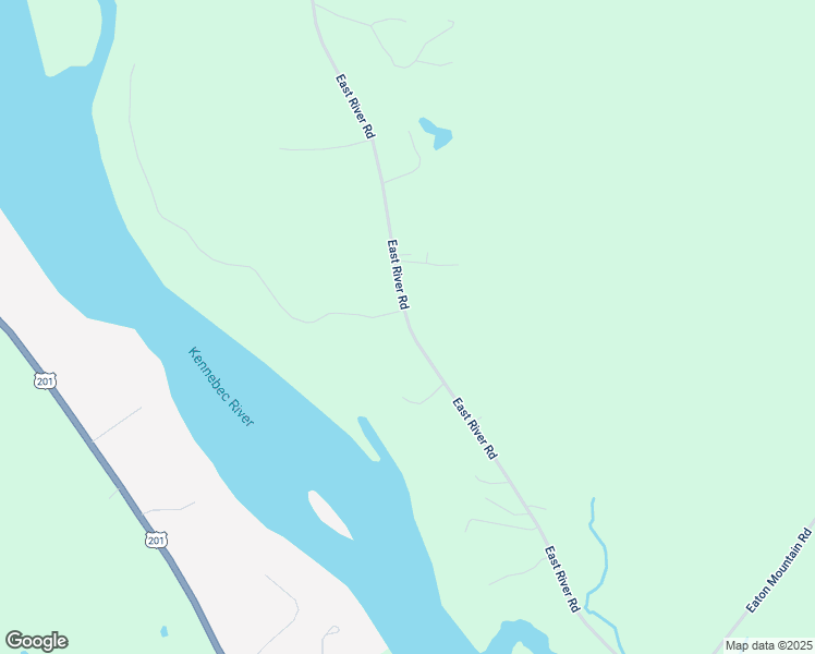 map of restaurants, bars, coffee shops, grocery stores, and more near 445 East River Road in Skowhegan