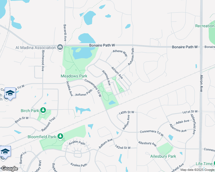 map of restaurants, bars, coffee shops, grocery stores, and more near 13803 Atwood Avenue in Rosemount