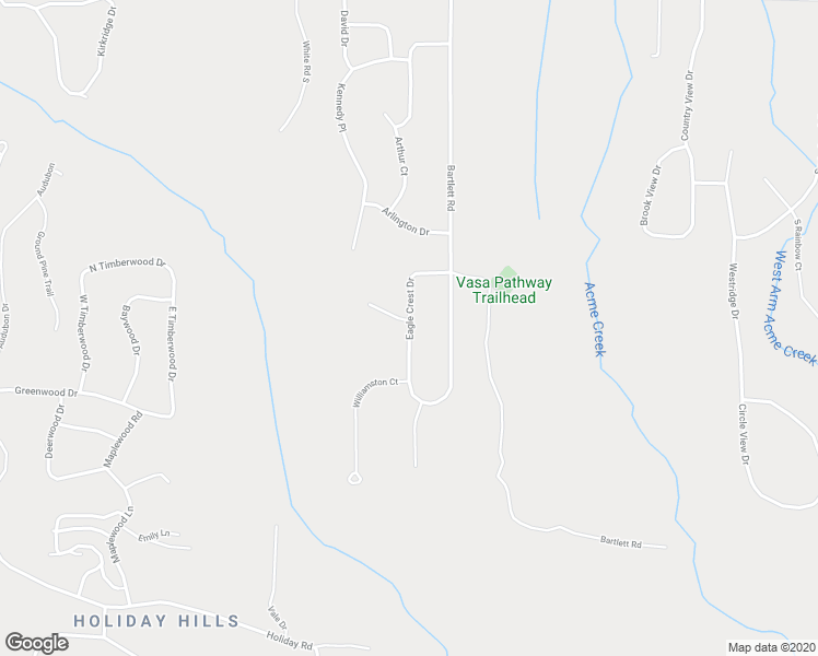map of restaurants, bars, coffee shops, grocery stores, and more near 4295 Eaglecrest Drive in Williamsburg
