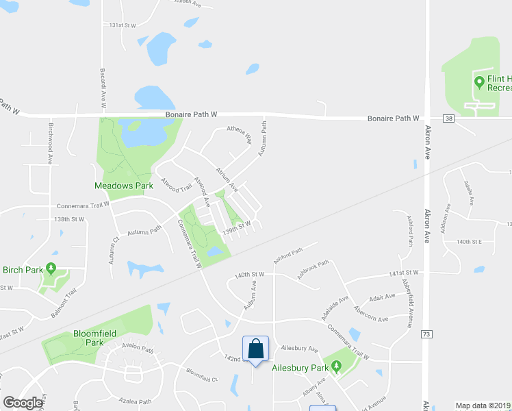 map of restaurants, bars, coffee shops, grocery stores, and more near 13764 Atrium Avenue in Rosemount