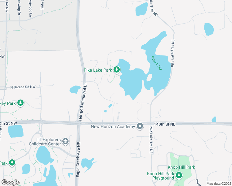 map of restaurants, bars, coffee shops, grocery stores, and more near 4250 140th Street Northeast in Prior Lake