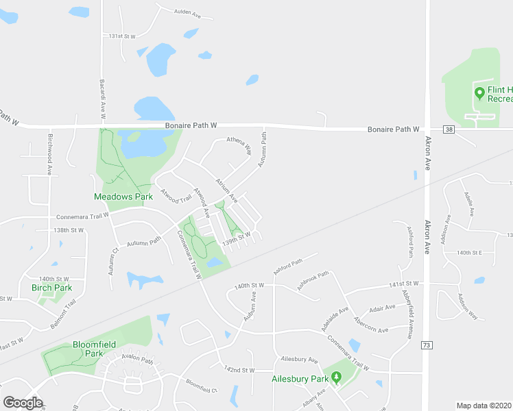 map of restaurants, bars, coffee shops, grocery stores, and more near 13748 Atrium Avenue in Rosemount