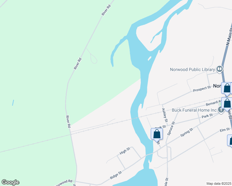 map of restaurants, bars, coffee shops, grocery stores, and more near in Norwood