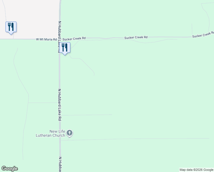 map of restaurants, bars, coffee shops, grocery stores, and more near Unnamed Road in Spruce