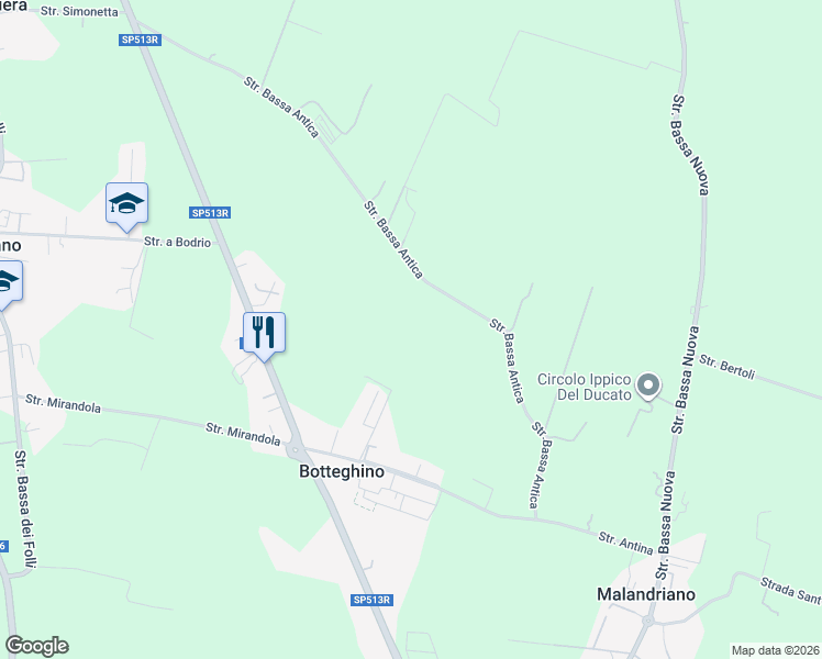 map of restaurants, bars, coffee shops, grocery stores, and more near in Province of Parma