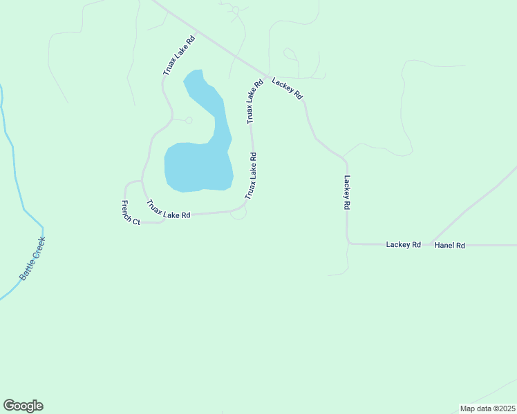 map of restaurants, bars, coffee shops, grocery stores, and more near Truax Lake Road in Williamsburg