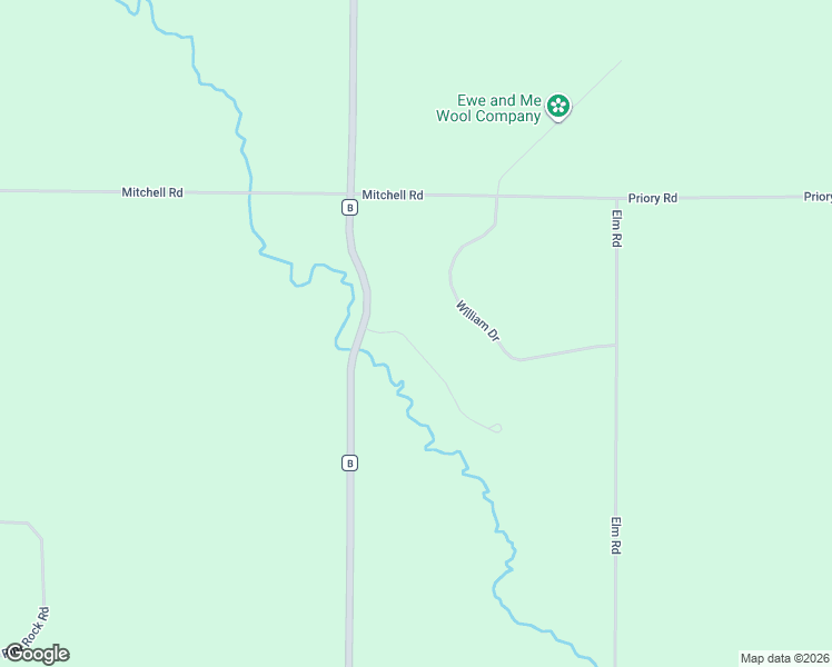 map of restaurants, bars, coffee shops, grocery stores, and more near W2570 Taylor Creek Road in Eau Claire