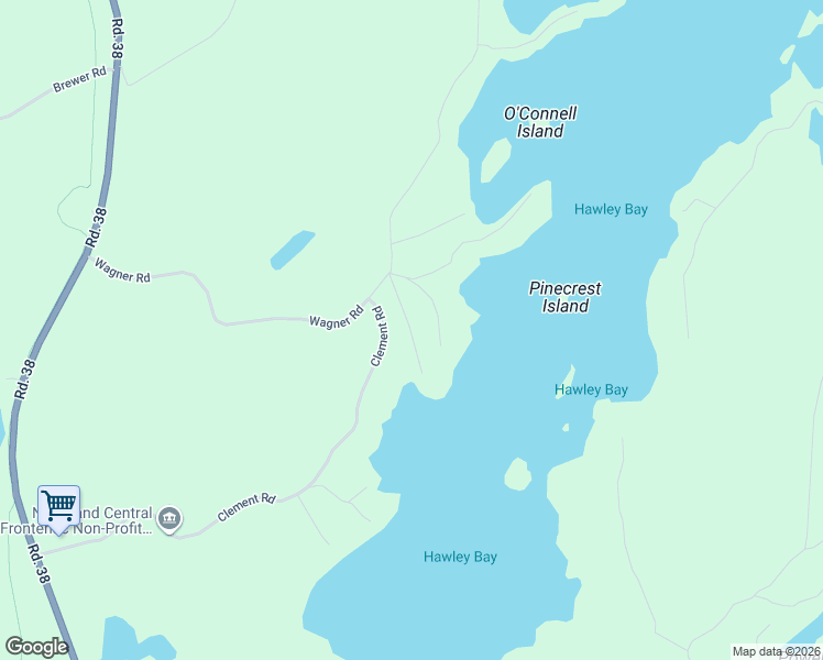 map of restaurants, bars, coffee shops, grocery stores, and more near 1040 Antoine Road in Sharbot Lake