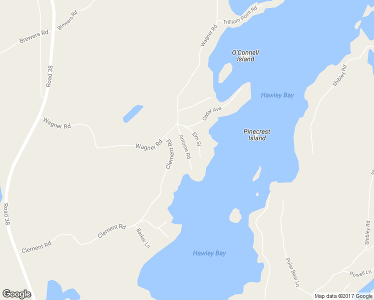 map of restaurants, bars, coffee shops, grocery stores, and more near 1040 Antoine Road in Sharbot Lake