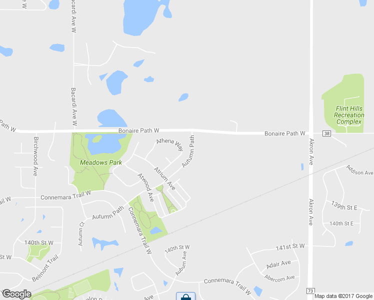 map of restaurants, bars, coffee shops, grocery stores, and more near 13575 Athena Way in Rosemount