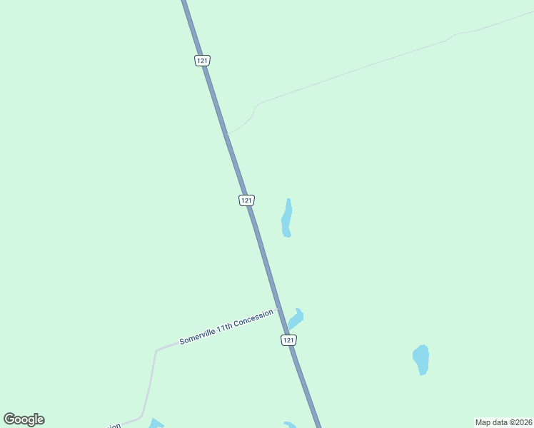 map of restaurants, bars, coffee shops, grocery stores, and more near 3718 Kawartha Lakes County Road 121 in Kinmount