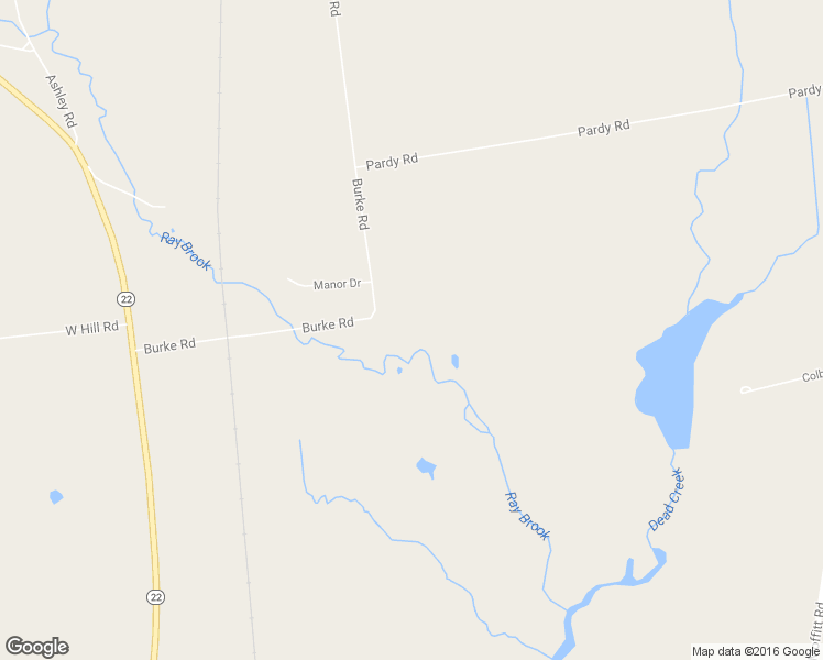 map of restaurants, bars, coffee shops, grocery stores, and more near 100 Burke Road in Plattsburgh