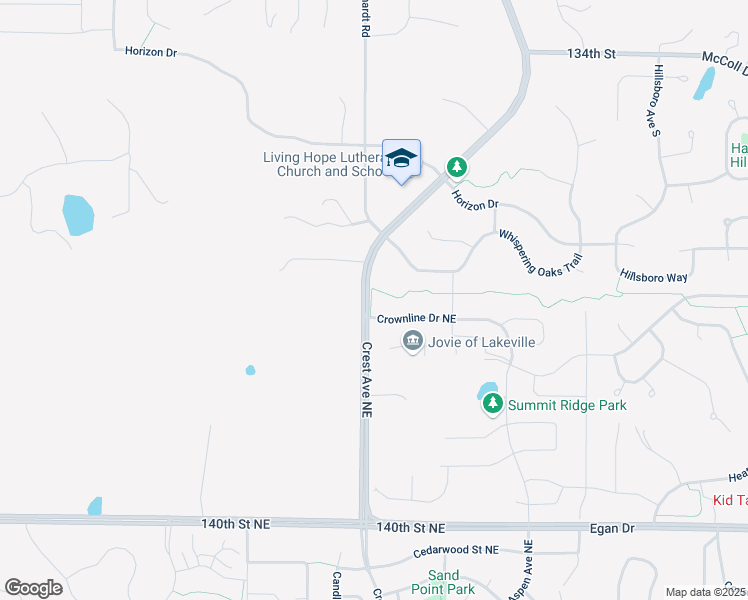 map of restaurants, bars, coffee shops, grocery stores, and more near 8832 Whispering Oaks Trail in Shakopee