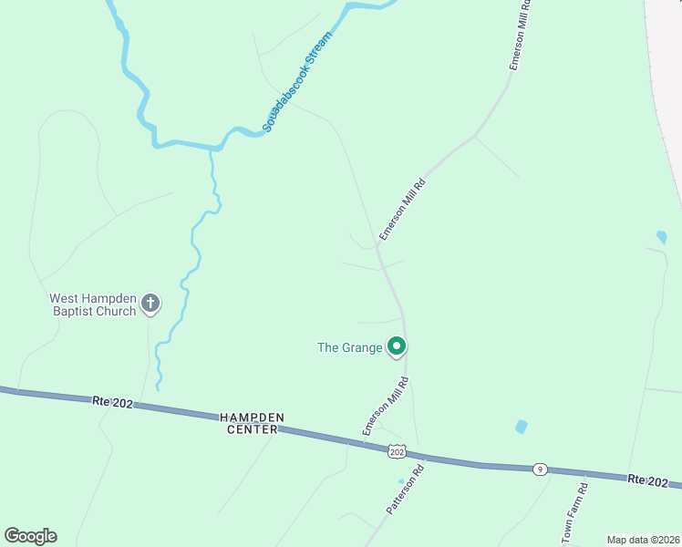 map of restaurants, bars, coffee shops, grocery stores, and more near 99 Emerson Mill Road in Hampden