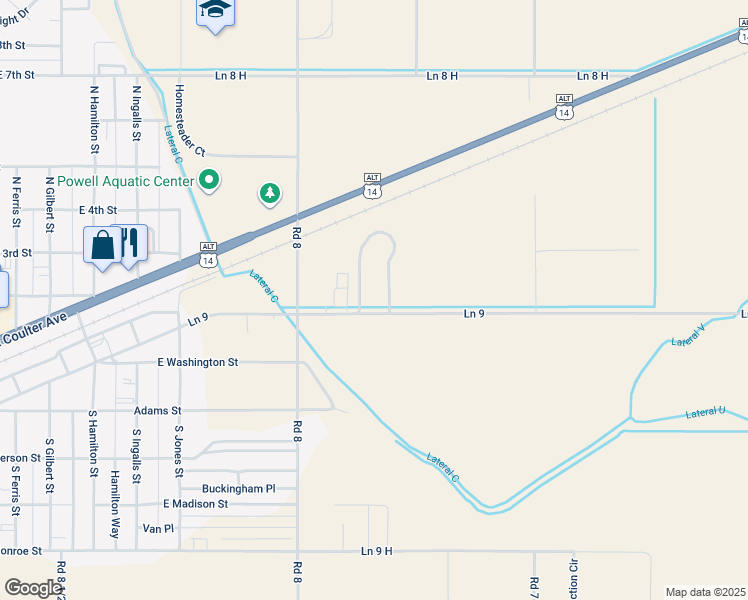 map of restaurants, bars, coffee shops, grocery stores, and more near 101 Hastings Horseshoe in Powell