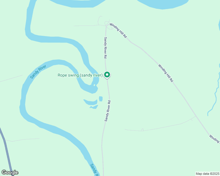 map of restaurants, bars, coffee shops, grocery stores, and more near 507 Sandy River Road in Mercer