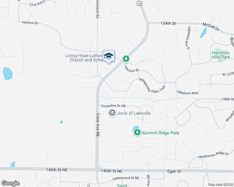 map of restaurants, bars, coffee shops, grocery stores, and more near 8868 Whispering Oaks Trail in Shakopee