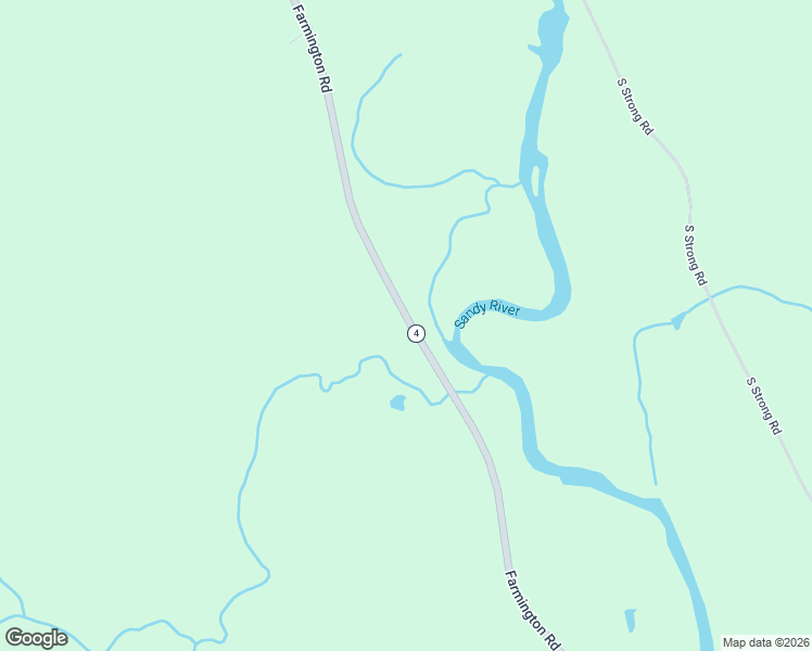 map of restaurants, bars, coffee shops, grocery stores, and more near 745 Farmington Road in Strong