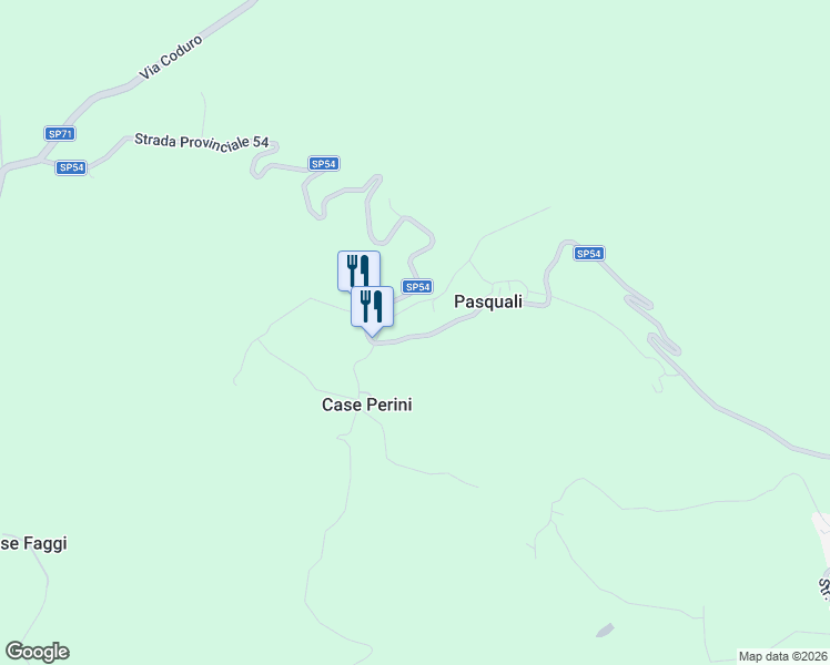 map of restaurants, bars, coffee shops, grocery stores, and more near 1092 Frazione Varano Marchesi in Ca' Monica-pasquali