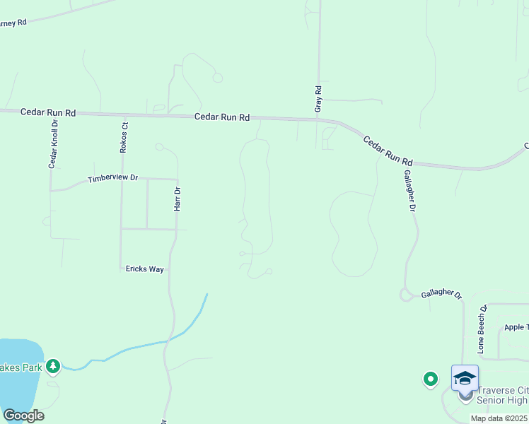 map of restaurants, bars, coffee shops, grocery stores, and more near 4805 Black Bear Drive in Traverse City