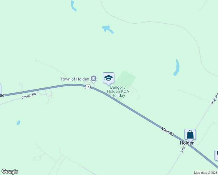 map of restaurants, bars, coffee shops, grocery stores, and more near 590 Main Road in Holden