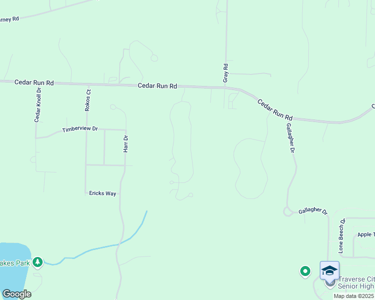 map of restaurants, bars, coffee shops, grocery stores, and more near 4805 Black Bear Drive in Traverse City