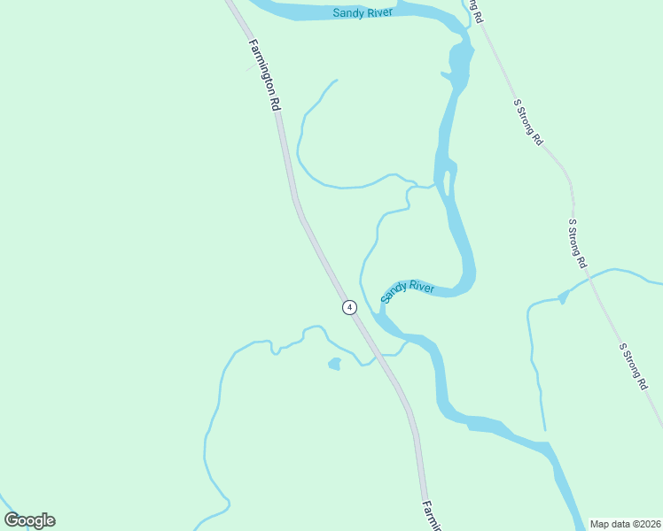 map of restaurants, bars, coffee shops, grocery stores, and more near 745 Farmington Road in Strong