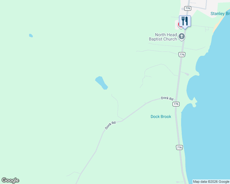 map of restaurants, bars, coffee shops, grocery stores, and more near 40 Ohio Pond Road in Grand Manan