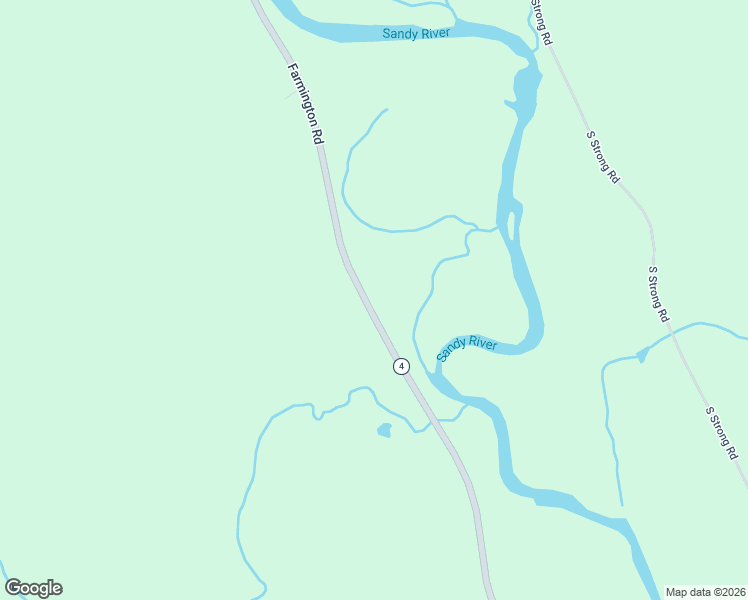 map of restaurants, bars, coffee shops, grocery stores, and more near 722 Farmington Road in Strong