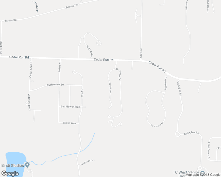 map of restaurants, bars, coffee shops, grocery stores, and more near Kodiak Drive in Traverse City