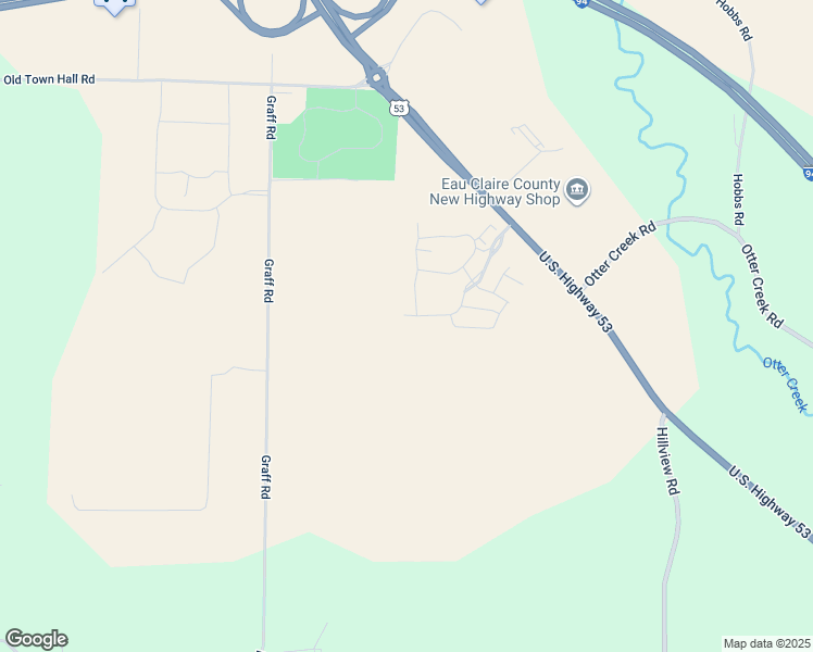 map of restaurants, bars, coffee shops, grocery stores, and more near 6275 Prairie Park Drive in Eau Claire