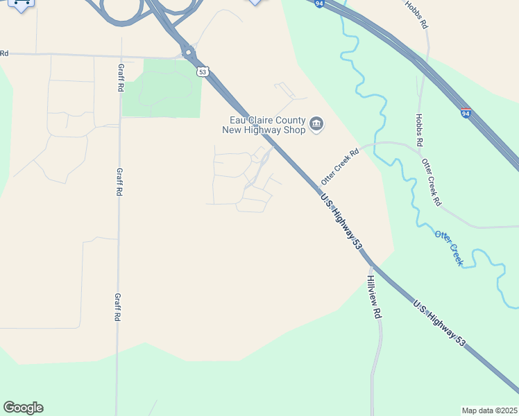 map of restaurants, bars, coffee shops, grocery stores, and more near 6515 Prairie Park Drive in Eau Claire