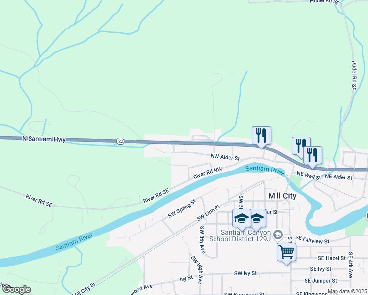 map of restaurants, bars, coffee shops, grocery stores, and more near 250 Northwest 9th Avenue in Mill City