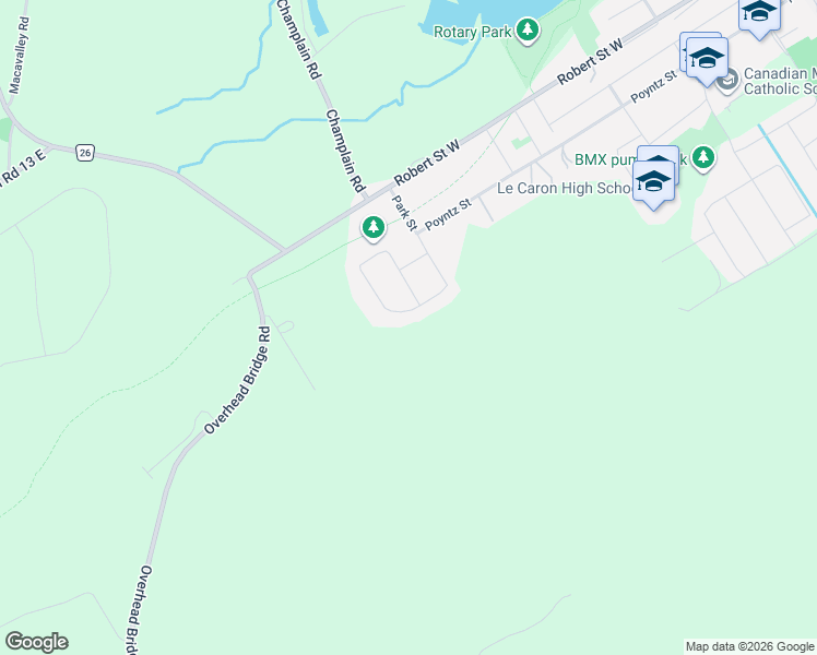 map of restaurants, bars, coffee shops, grocery stores, and more near 49 Therrien Court in Penetanguishene