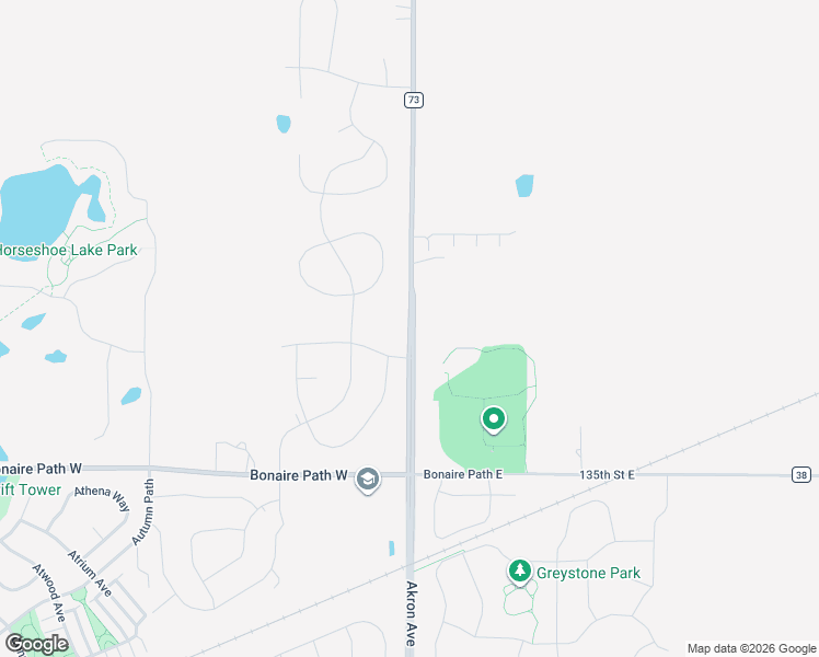map of restaurants, bars, coffee shops, grocery stores, and more near 13275 Akron Avenue in Rosemount