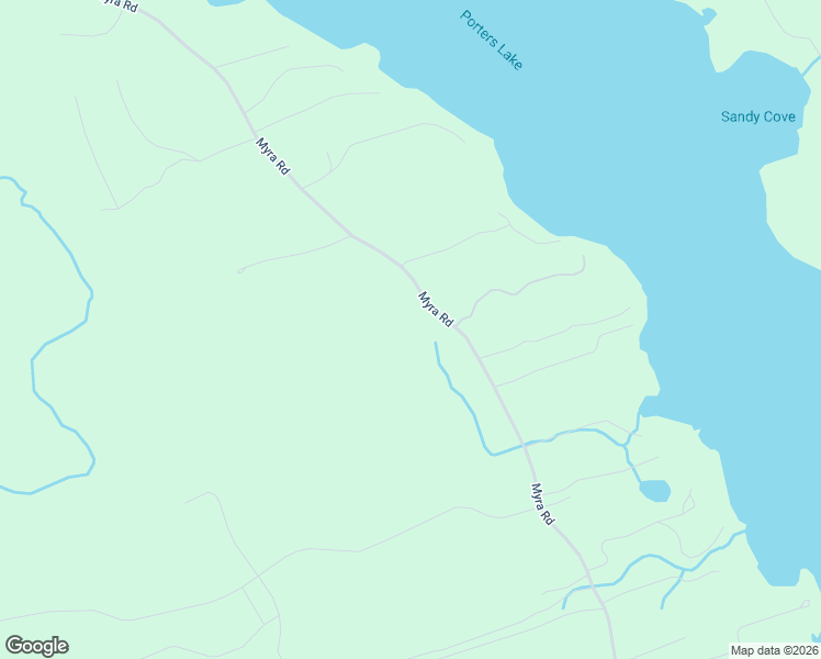 map of restaurants, bars, coffee shops, grocery stores, and more near 595 Myra Road in Porters Lake