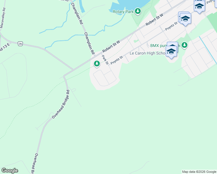map of restaurants, bars, coffee shops, grocery stores, and more near 4 Therrien Court in Penetanguishene