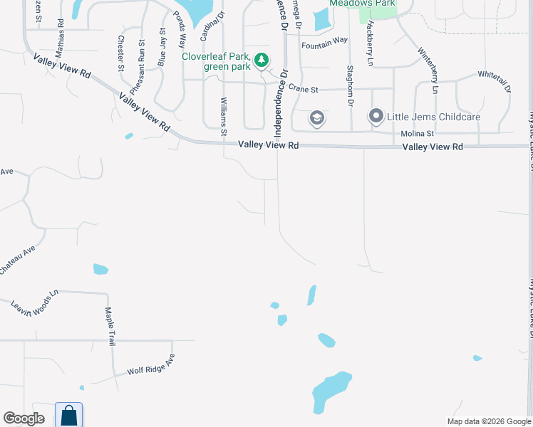 map of restaurants, bars, coffee shops, grocery stores, and more near 2512 Valley View Road in Shakopee