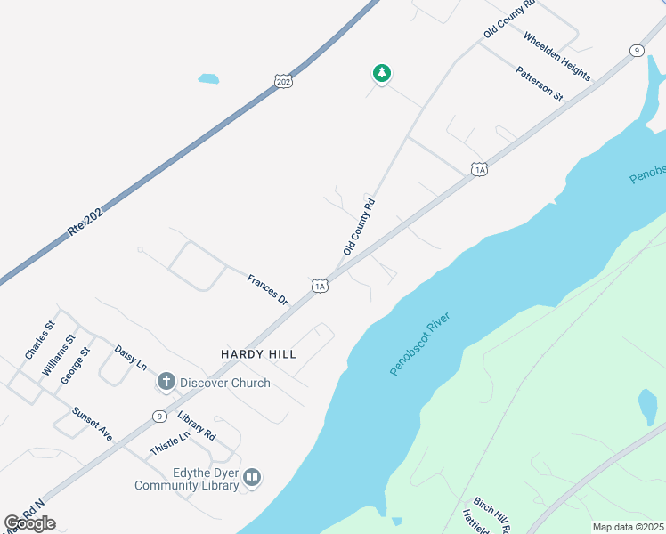 map of restaurants, bars, coffee shops, grocery stores, and more near 4 Old County Road in Hampden