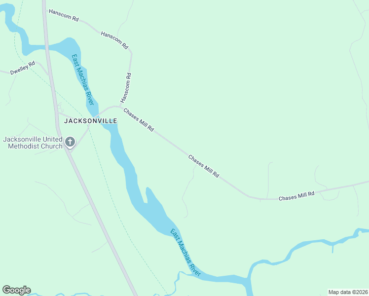 map of restaurants, bars, coffee shops, grocery stores, and more near 409 Chases Mill Road in East Machias