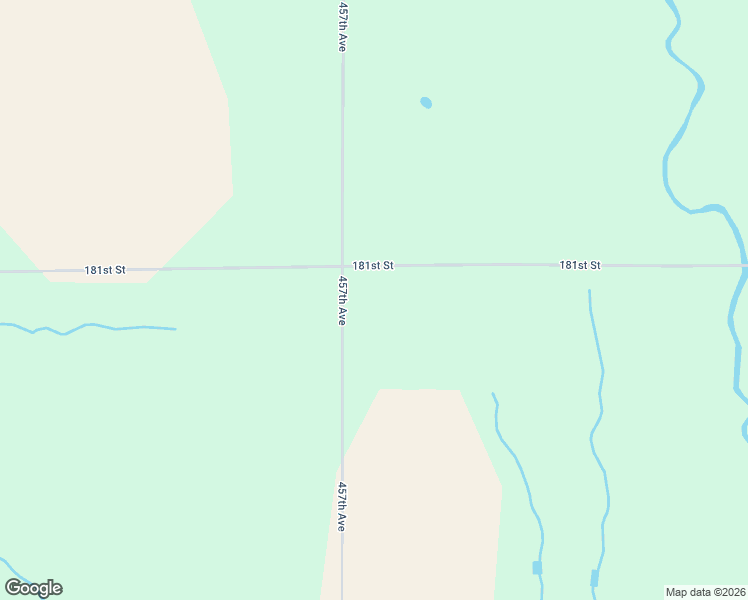 map of restaurants, bars, coffee shops, grocery stores, and more near 18110 457th Avenue in Castlewood