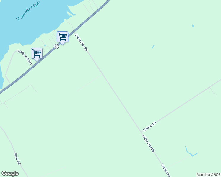 map of restaurants, bars, coffee shops, grocery stores, and more near 9511 5 Mile Line Road in Ogdensburg