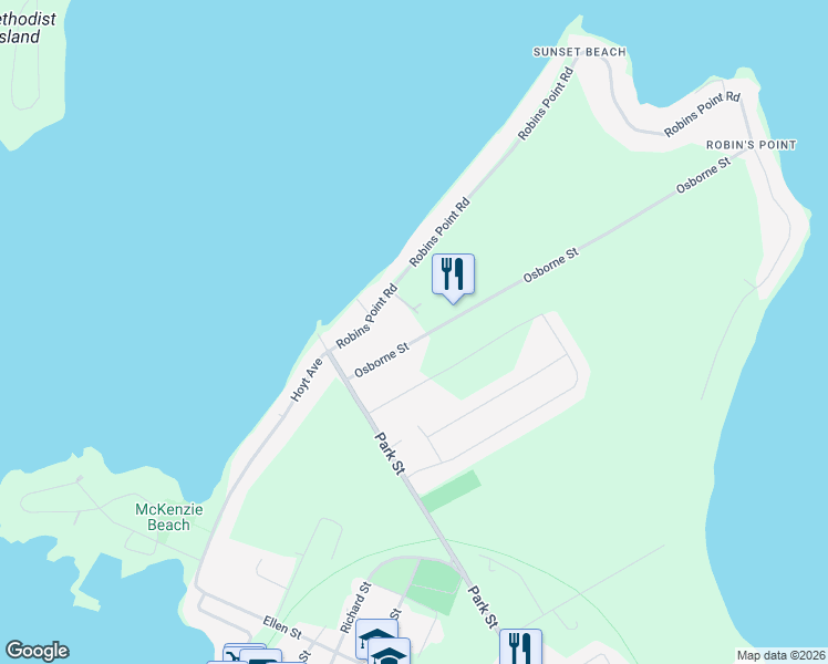 map of restaurants, bars, coffee shops, grocery stores, and more near 52 Osborne Street in Simcoe County