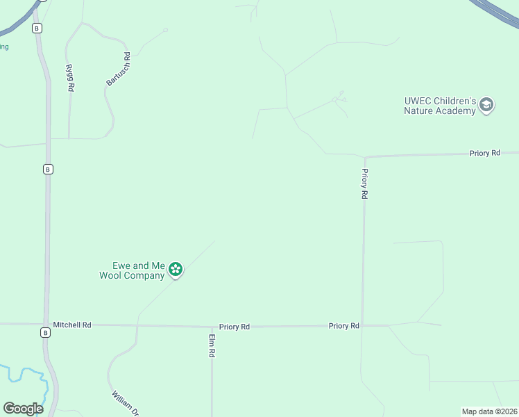 map of restaurants, bars, coffee shops, grocery stores, and more near 5000 Priory Road in Eau Claire