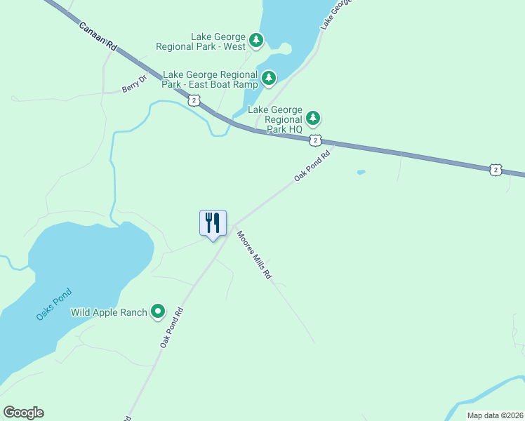 map of restaurants, bars, coffee shops, grocery stores, and more near 66 Oak Pond Road in Skowhegan